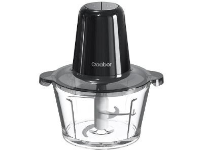 Processador de Alimentos Gaabor 300W Preto Multislice Copo de Vidro
