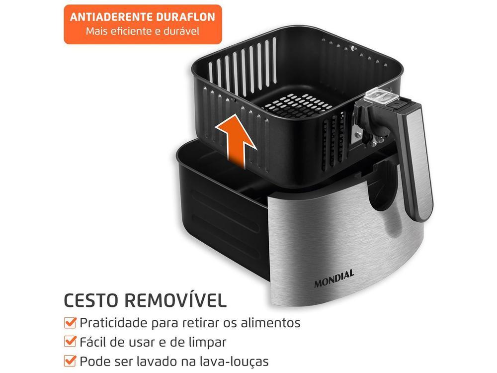 Air Fryer Digital Mondial Grand Family Preta com Timer 5L AF-50-DVI - 4