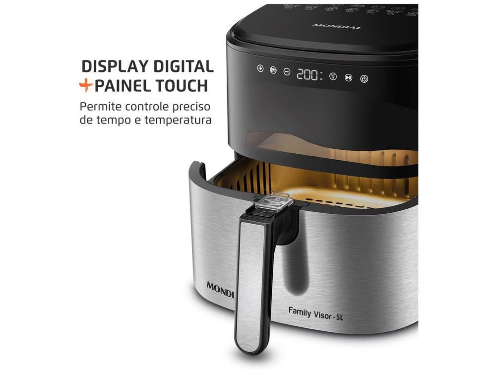 Air Fryer Digital Mondial Grand Family Preta com Timer 5L AF-50-DVI - 6