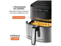 Air Fryer Digital Mondial Grand Family Preta com Timer 5L AF-50-DVI - 8