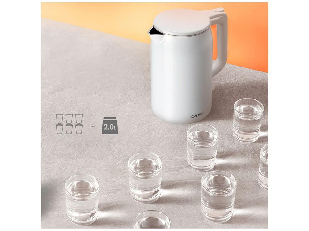 Chaleira Elétrica Gaabor Quick Branca Inox 1,7L - 2