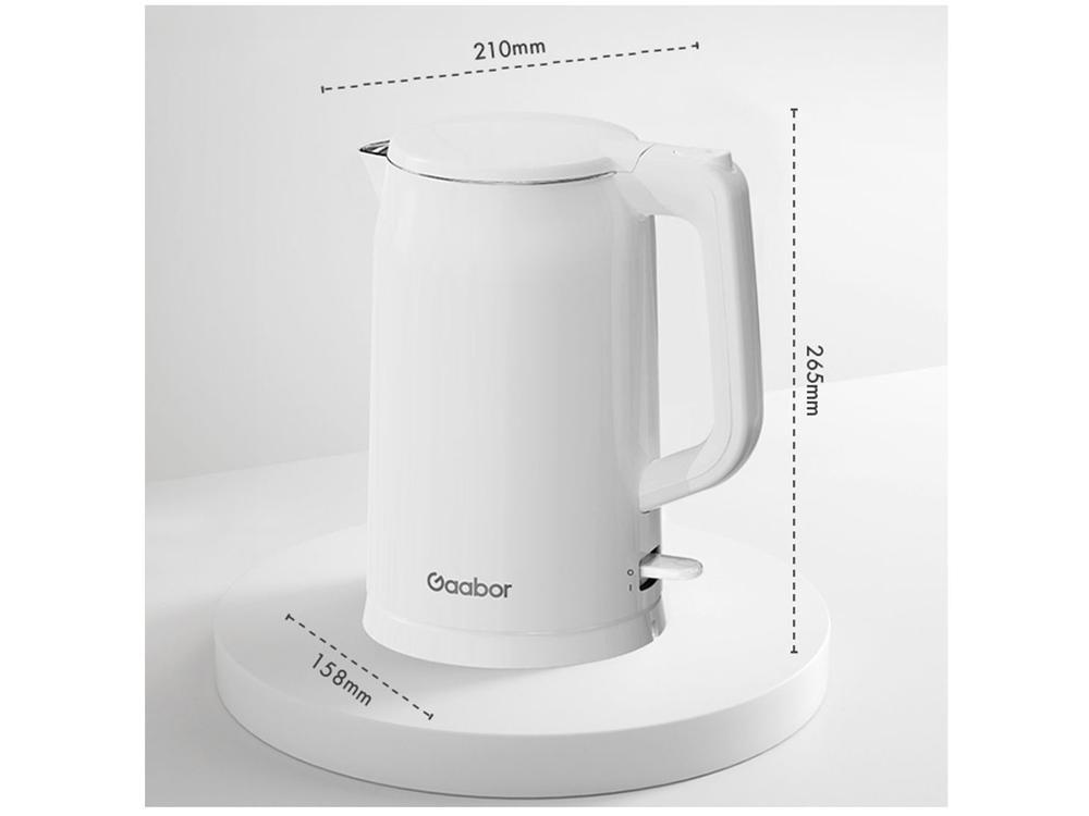 Chaleira Elétrica Gaabor Quick Branca Inox 1,7L - 5