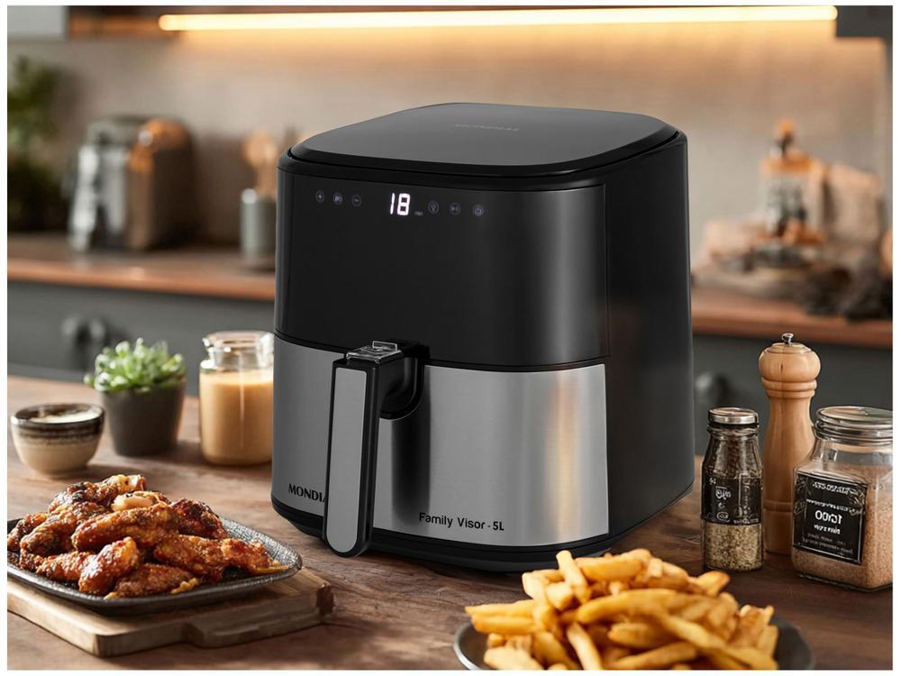 Air Fryer Digital Mondial Grand Family Preta com Timer 5L AF-50-DVI - 2