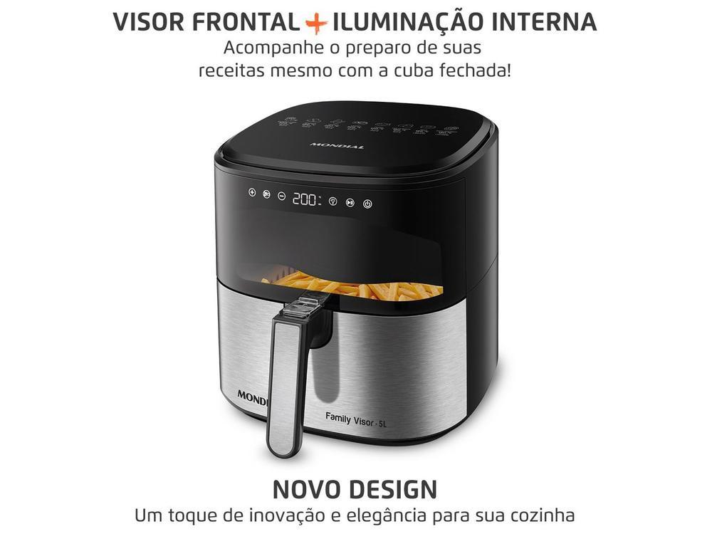 Air Fryer Digital Mondial Grand Family Preta com Timer 5L AF-50-DVI - 3
