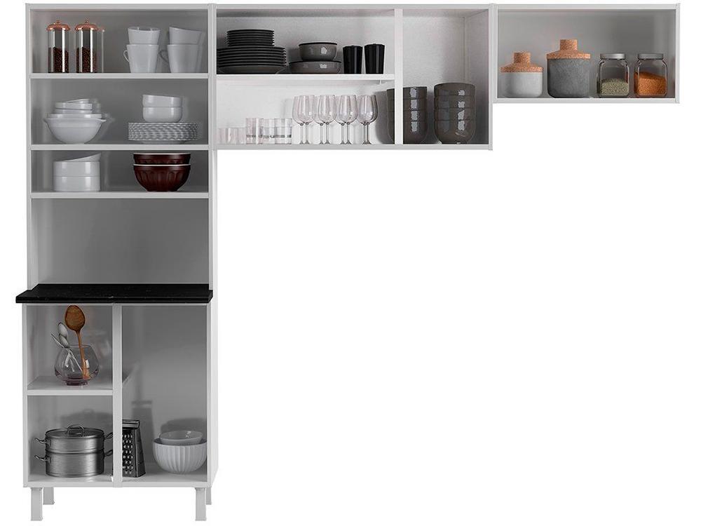 Armário de Cozinha Compacta Telasul Cristal 9 Portas de Aço - 7