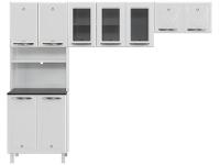 Armário de Cozinha Compacta Telasul Cristal 9 Portas de Aço