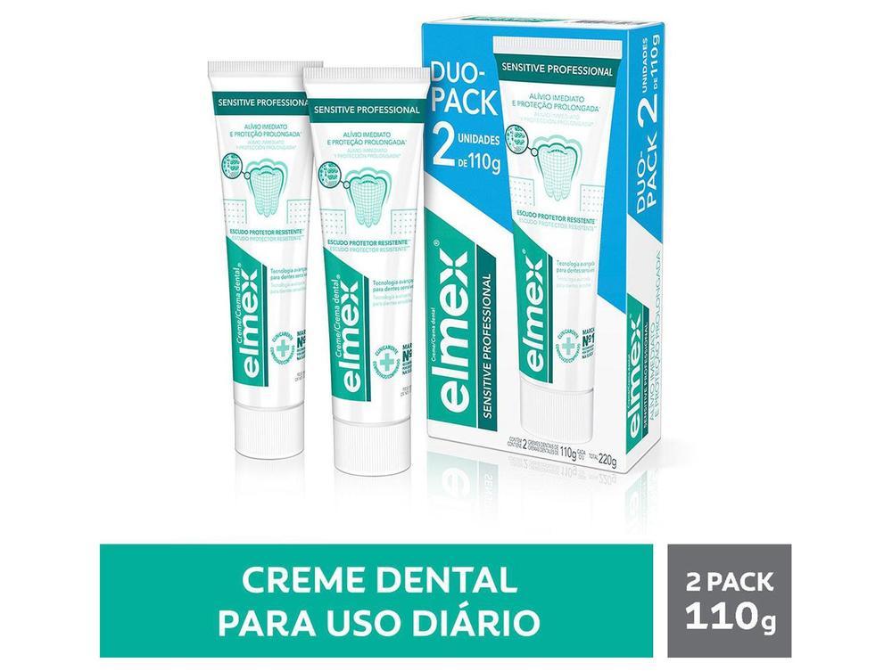 Creme Dental para Dentes Sensíveis Elmex Sensitive Professional 110g 2 Unidades - 2