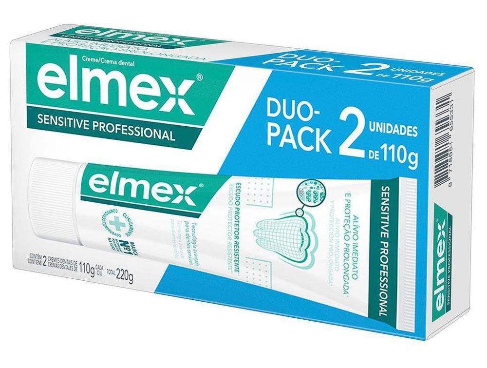 Creme Dental para Dentes Sensíveis Elmex Sensitive Professional 110g 2 Unidades - 6