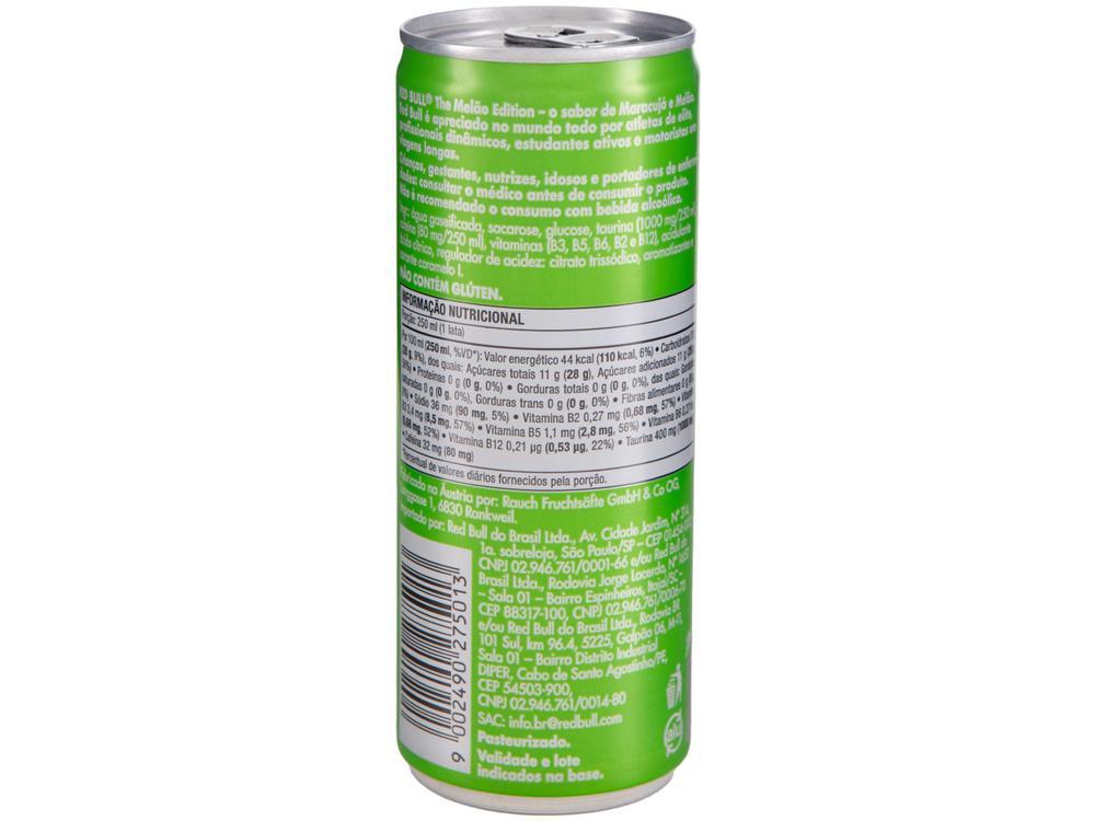 Bebida Energética Red Bull Energy Drink Edition Sugarfree Maracujá e Melão Zero Açúcar 250ml 4 Unidades - 8