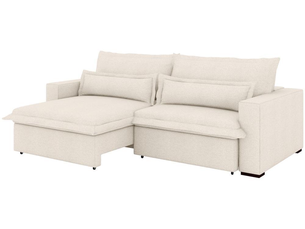 Sofá 4 Lugares Retrátil Reclinável Bouclé Mediterrâneo Bergamo Flexforma Estofados - 4