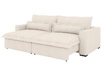 Sofá 4 Lugares Retrátil Reclinável Bouclé Mediterrâneo Bergamo Flexforma Estofados - 5