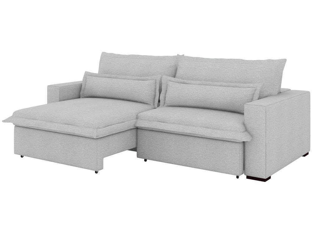 Sofá 4 Lugares Retrátil Reclinável Bouclé Mediterrâneo Bergamo Flexforma Estofados - 4