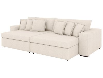 Sofá 4 Lugares Retrátil Reclinável Bouclé Mediterrâneo Parma Flexforma Estofados