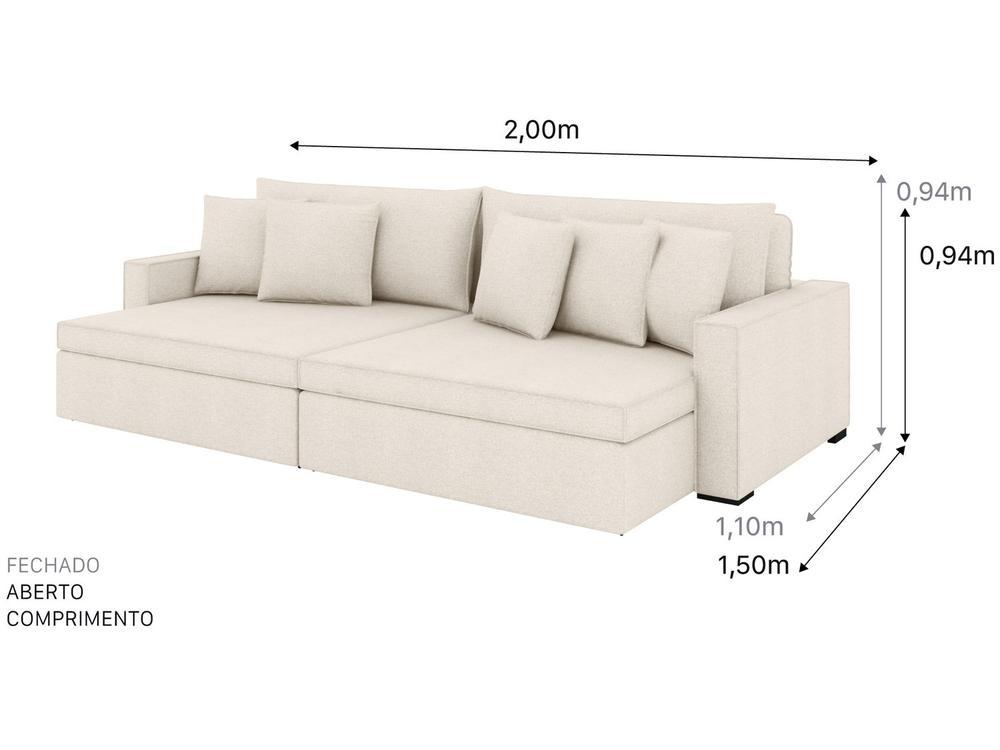 Sofá 3 Lugares Retrátil Reclinável Bouclé Mediterrâneo Peruggia Flexforma Estofados - 3