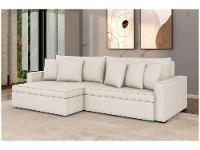 Sofá 3 Lugares Retrátil Reclinável Bouclé Mediterrâneo Peruggia Flexforma Estofados - 1