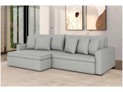Sofá 3 Lugares Retrátil Reclinável Bouclé Mediterrâneo Peruggia