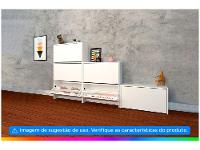 Sapateira 1 Porta 2 Prateleiras Multivisão Vai e Vem - 2