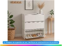 Sapateira 1 Porta 2 Prateleiras Multivisão Vai e Vem - 3