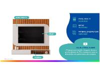 Painel para TV até 65" DJ Móveis Tom - 2