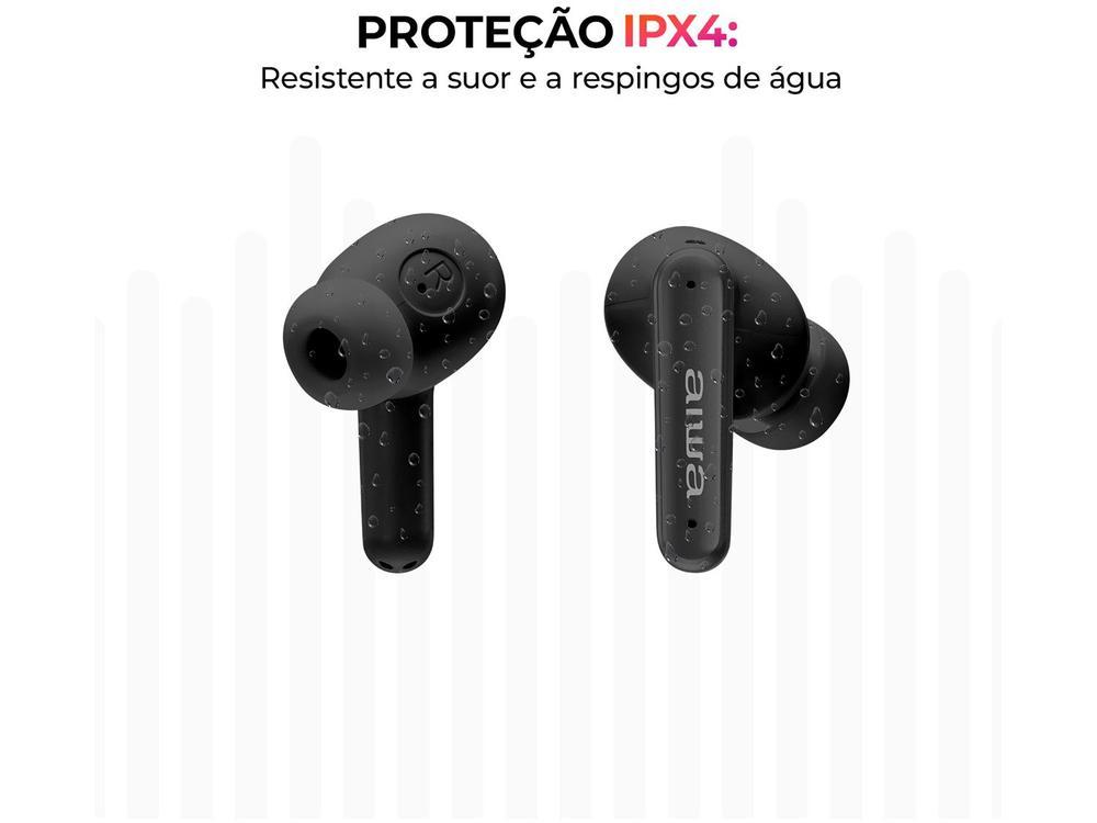 Fone de Ouvido Bluetooth Aiwa Eardbud AWS-EB-04-B com Microfone com Cancelamento de Ruído Intra-auricular True Wireless Preto - 7