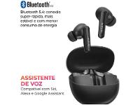 Fone de Ouvido Bluetooth Aiwa Eardbud AWS-EB-04-B com Microfone com Cancelamento de Ruído Intra-auricular True Wireless Preto - 8