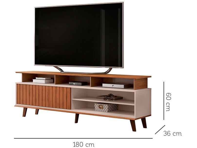 Rack para TV até 70" 1 Porta DJ Móveis Flow - 3