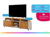 Rack para TV até 70" 2 Portas DJ Móveis Olimpic - 2