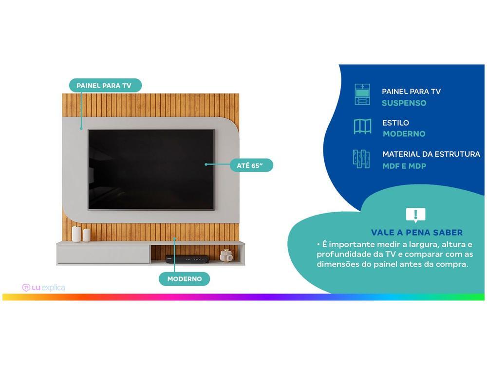 Painel para TV até 65" DJ Móveis Tom - 2