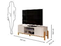Rack para TV até 65" 2 Portas DJ Móveis Cher - 3