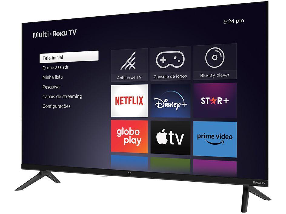 Smart TV 32" HD DLED Multi TL052M Roku TV Quad-core Alexa Google Assistente e Siri - 2