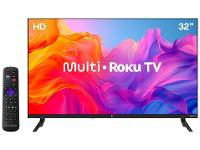Smart TV 32" HD DLED Multi TL052M Roku TV Quad-core Alexa Google Assistente e Siri - 1