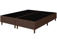 Base Cama Box Queen Bipartido 26x158x198cm Resistence - 1