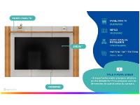 Painel para TV até 75" DJ Móveis Helo - 2