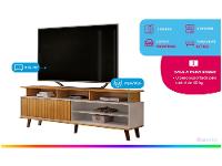 Rack para TV até 70" 1 Porta DJ Móveis Flow - 2