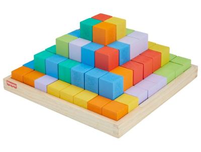 Fisher-Price Brinquedo Pirâmide de Blocos de Madeira