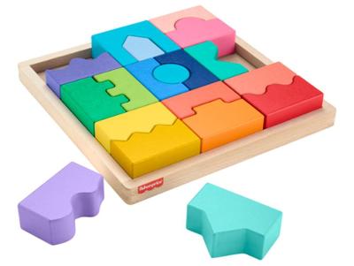 Fisher-Price Quebra-cabeça Geométrico Educacional de Madeira