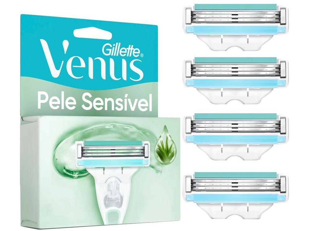 Carga para Aparelho de Depilação Gillette Venus Pele Sensível 4 Unidades - 1