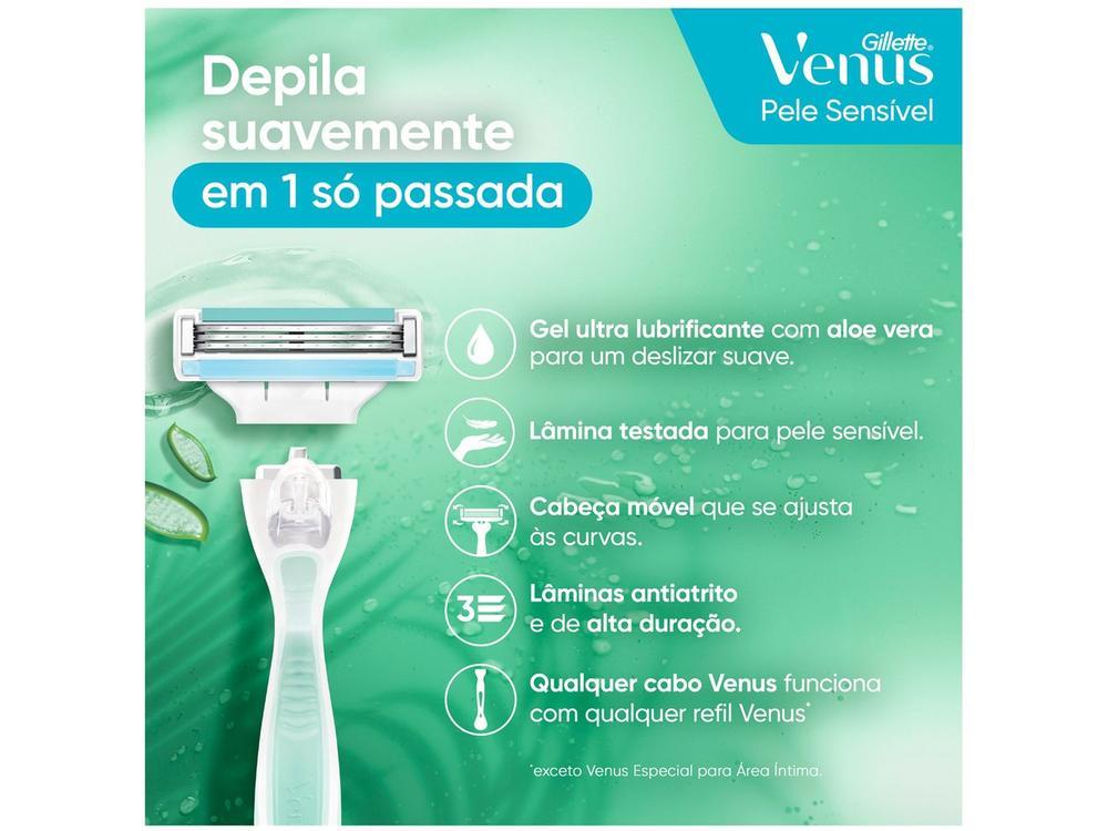 Carga para Aparelho de Depilação Gillette Venus Pele Sensível 2 Unidades - 2