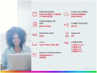 Notebook ASUS Vivobook Go 15 AMD Ryzen 5 7520U 8GB RAM 512GB SSD 15,6" Full HD Windows 11 E1504FA-NJ836W - 2