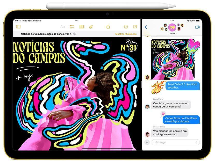 Apple iPad 11" Chip A16 Wi-Fi 256GB Prateado - 4