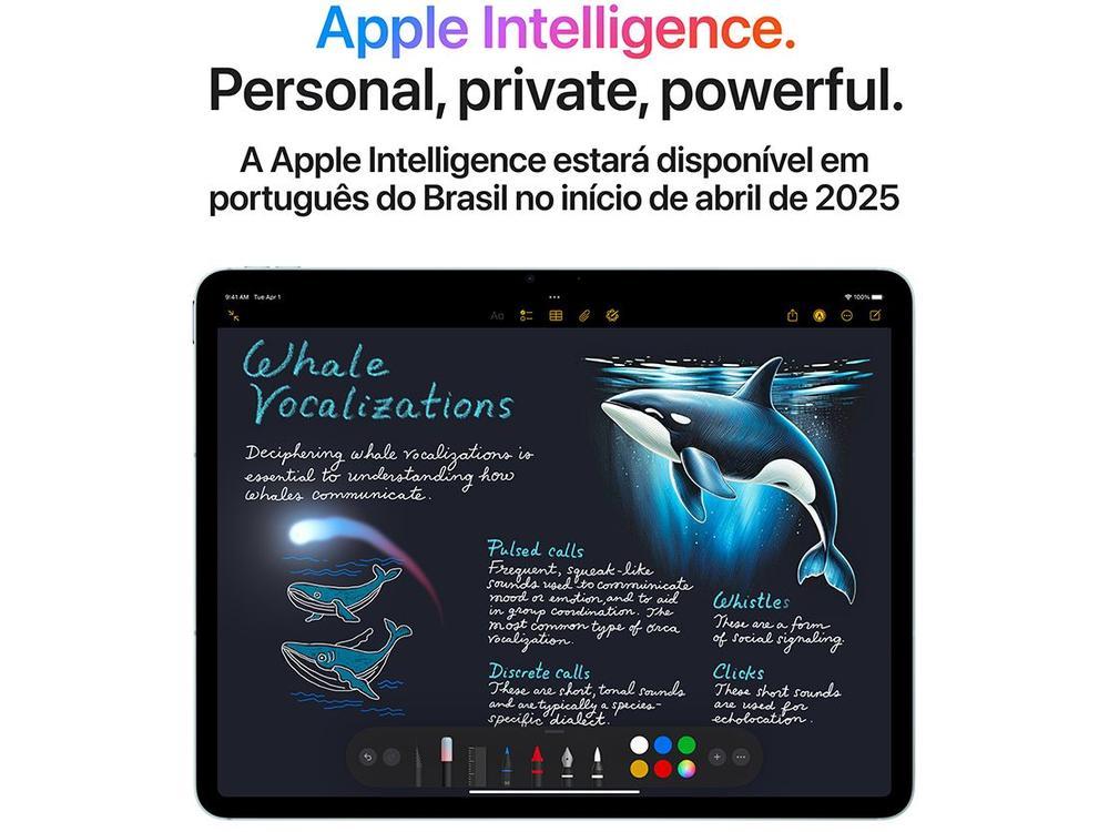 Apple iPad Air de 13" Chip M3 Wi-Fi 256GB Cinza Espacial - 5