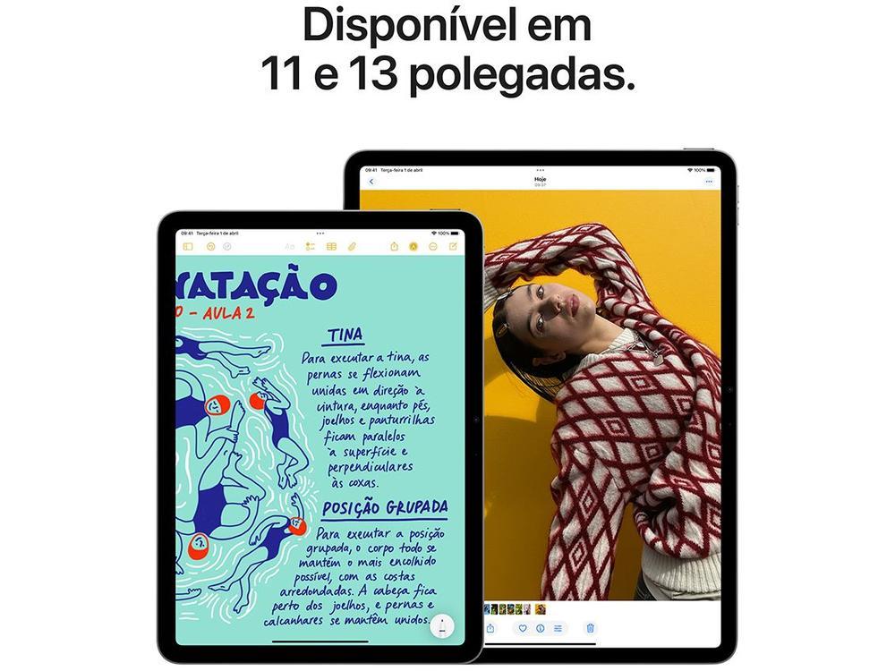 Apple iPad Air de 13" Chip M3 Wi-Fi 128GB Cinza Espacial - 4