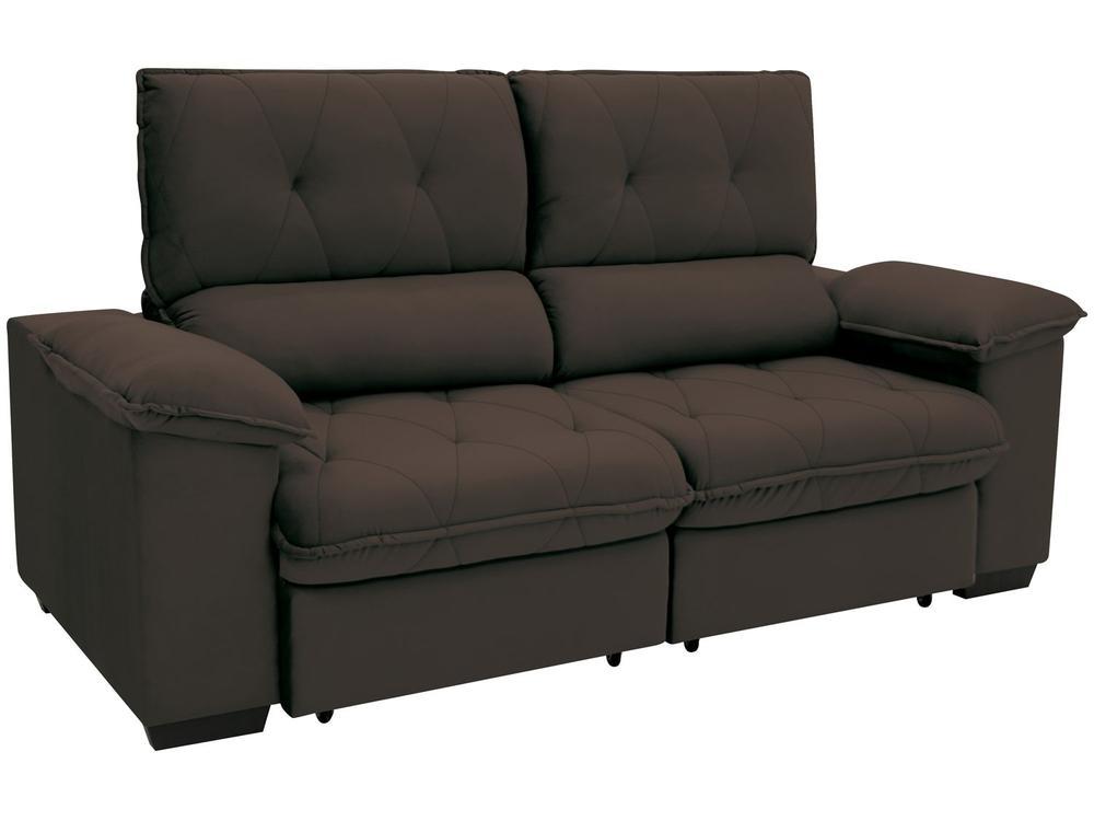 Sofá 3 Lugares Retrátil Reclinável Suede Hannover Linoforte - 9
