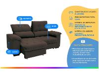 Sofá 3 Lugares Retrátil Reclinável Suede Hannover Linoforte - 2