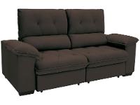 Sofá 3 Lugares Retrátil Reclinável Suede Hannover Linoforte - 9