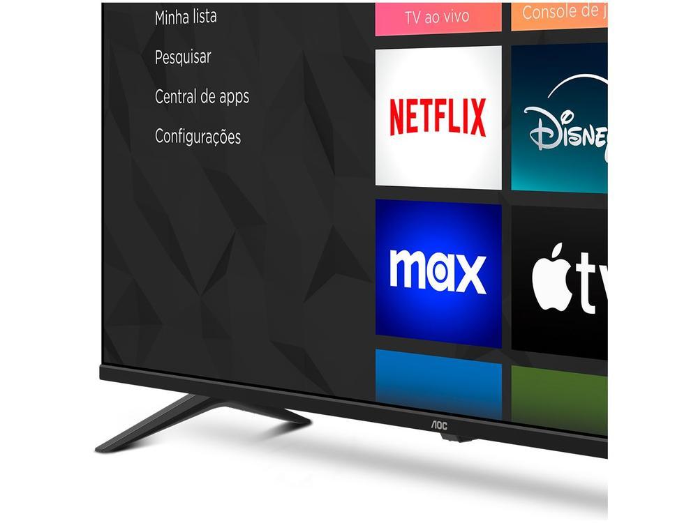 Smart TV 50" AOC 4K DLED 50U7045/78G Roku TV Quad Core 3 HDMI - 6