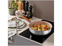 Jogo de Panelas Tramontina Revestimento Cerâmico Marfim e Inox 4 Peças Romagna