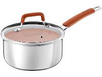 Jogo de Panelas Tramontina Revestimento Cerâmico Marfim e Inox 4 Peças Romagna - 6