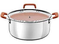 Jogo de Panelas Tramontina Revestimento Cerâmico Marfim e Inox 4 Peças Romagna - 8