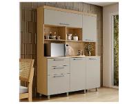 Armário de Cozinha Compacta Nesher Nobreza com Balcão 5 Portas 2 Gavetas 100% MDF - 1